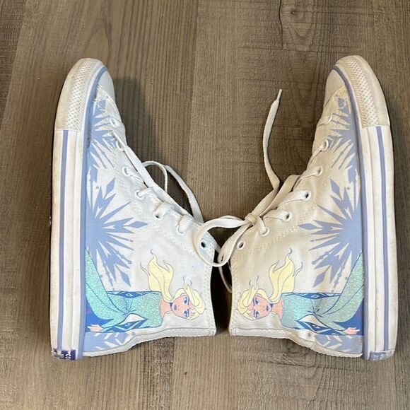 Converse Disney Frozen Elsa All Star Chuck Taylor Hi-Top Shoes Junior Size 5 - Picture 7 of 12